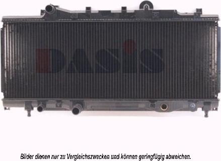 AKS Dasis 080980N - Радіатор, охолодження двигуна autozip.com.ua