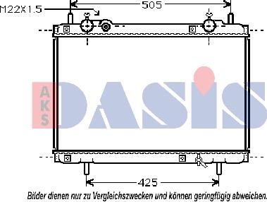 AKS Dasis 080970N - Радіатор, охолодження двигуна autozip.com.ua