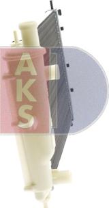 AKS Dasis 080580N - Радіатор, охолодження двигуна autozip.com.ua