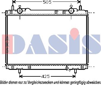 AKS Dasis 080062N - Радіатор, охолодження двигуна autozip.com.ua