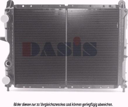 AKS Dasis 080340N - Радіатор, охолодження двигуна autozip.com.ua