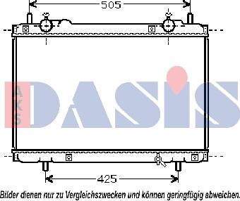 AKS Dasis 081360N - Радіатор, охолодження двигуна autozip.com.ua