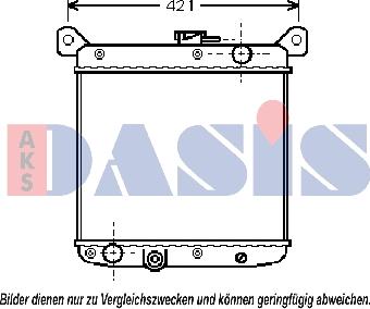 AKS Dasis 081300N - Радіатор, охолодження двигуна autozip.com.ua