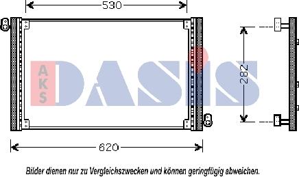 AKS Dasis 082032N - Конденсатор, кондиціонер autozip.com.ua