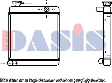 AKS Dasis 020018N - Радіатор, охолодження двигуна autozip.com.ua
