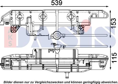 AKS Dasis 073000N - Компенсаційний бак, охолоджуюча рідина autozip.com.ua