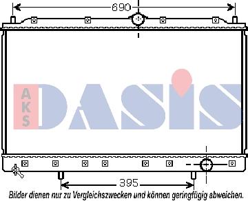 AKS Dasis 140063N - Радіатор, охолодження двигуна autozip.com.ua