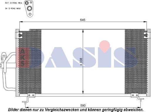 AKS Dasis 142017N - Конденсатор, кондиціонер autozip.com.ua