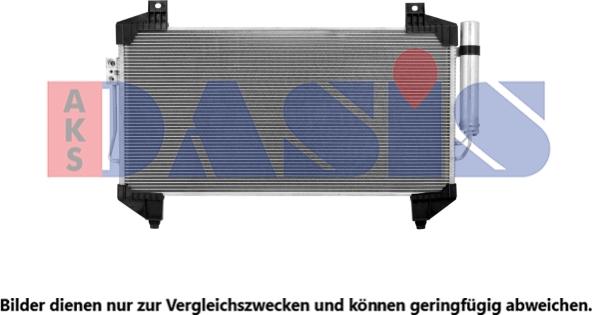 AKS Dasis 142035N - Конденсатор, кондиціонер autozip.com.ua