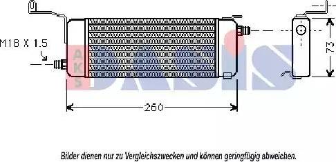 AKS Dasis 156300N - Масляний радіатор, рухове масло autozip.com.ua