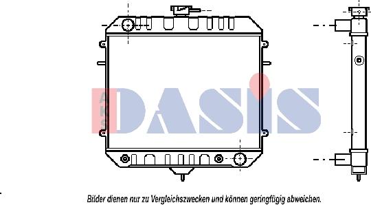 AKS Dasis 150038N - Радіатор, охолодження двигуна autozip.com.ua