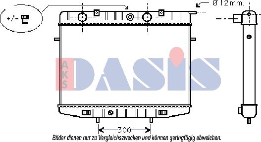 AKS Dasis 150700N - Радіатор, охолодження двигуна autozip.com.ua