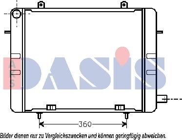 AKS Dasis 151710N - Радіатор, охолодження двигуна autozip.com.ua