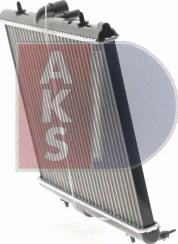 AKS Dasis 160117N - Радіатор, охолодження двигуна autozip.com.ua