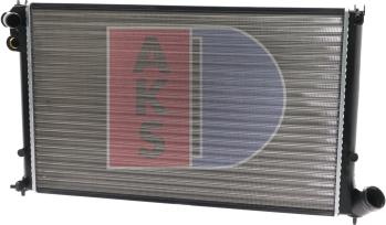 AKS Dasis 160290N - Радіатор, охолодження двигуна autozip.com.ua
