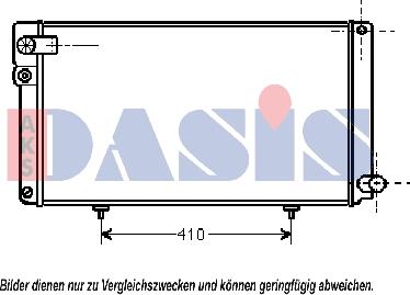 AKS Dasis 161070N - Радіатор, охолодження двигуна autozip.com.ua