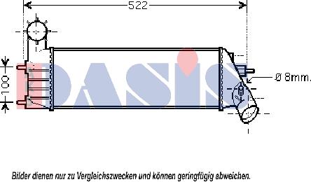 AKS Dasis 167002N - Интеркулер autozip.com.ua