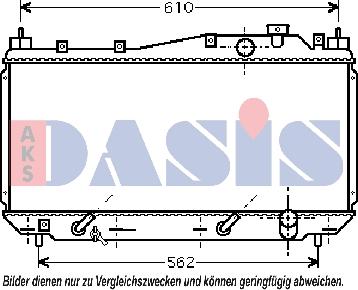 AKS Dasis 100025N - Радіатор, охолодження двигуна autozip.com.ua