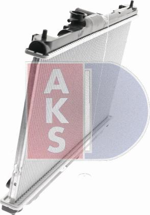 AKS Dasis 100360N - Радіатор, охолодження двигуна autozip.com.ua