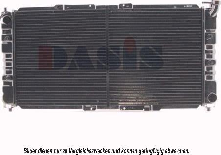 AKS Dasis 110400N - Радіатор, охолодження двигуна autozip.com.ua
