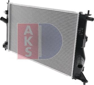 AKS Dasis 110056N - Радіатор, охолодження двигуна autozip.com.ua