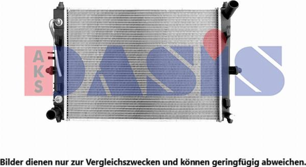 AKS Dasis 110007N - Радіатор, охолодження двигуна autozip.com.ua