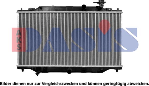 AKS Dasis 110083N - Радіатор, охолодження двигуна autozip.com.ua
