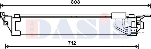 AKS Dasis 186005N - Масляний радіатор, рухове масло autozip.com.ua