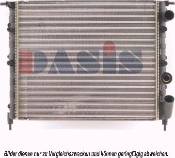 AKS Dasis 180510N - Радіатор, охолодження двигуна autozip.com.ua