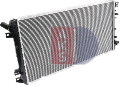 AKS Dasis 180059N - Радіатор, охолодження двигуна autozip.com.ua
