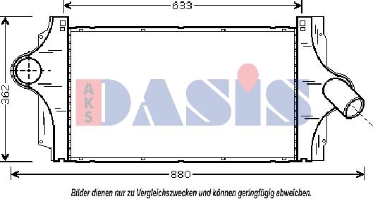 AKS Dasis 180018N - Интеркулер autozip.com.ua