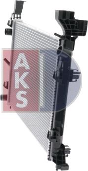 AKS Dasis 180085N - Радіатор, охолодження двигуна autozip.com.ua