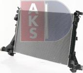 AKS Dasis 180104N - Радіатор, охолодження двигуна autozip.com.ua
