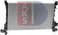 AKS Dasis 180107N - Радіатор, охолодження двигуна autozip.com.ua