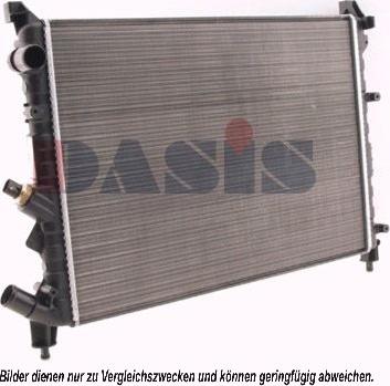 AKS Dasis 180810N - Радіатор, охолодження двигуна autozip.com.ua
