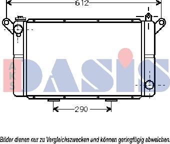 AKS Dasis 181620N - Радіатор, охолодження двигуна autozip.com.ua