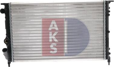 AKS Dasis 181040N - Радіатор, охолодження двигуна autozip.com.ua