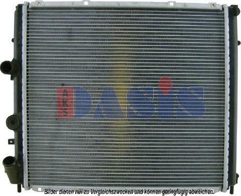 AKS Dasis 181250N - Радіатор, охолодження двигуна autozip.com.ua