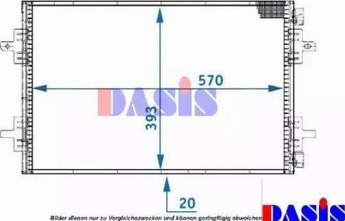 AKS Dasis 182006N - Конденсатор, кондиціонер autozip.com.ua