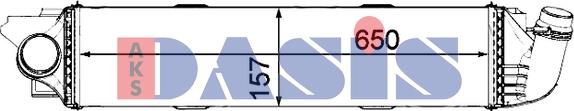 AKS Dasis 187041N - Интеркулер autozip.com.ua