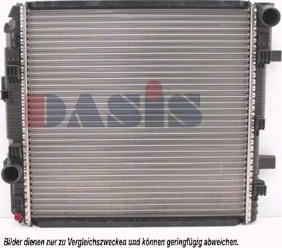 AKS Dasis 135100N - Радіатор, охолодження двигуна autozip.com.ua