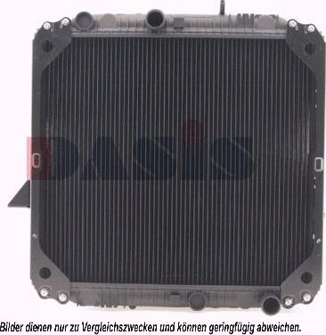 AKS Dasis 130740N - Радіатор, охолодження двигуна autozip.com.ua