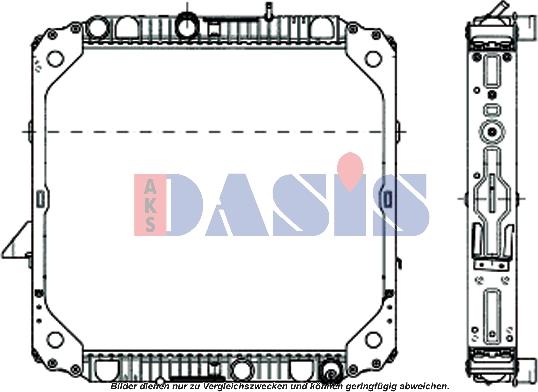 AKS Dasis 131810N - Радіатор, охолодження двигуна autozip.com.ua