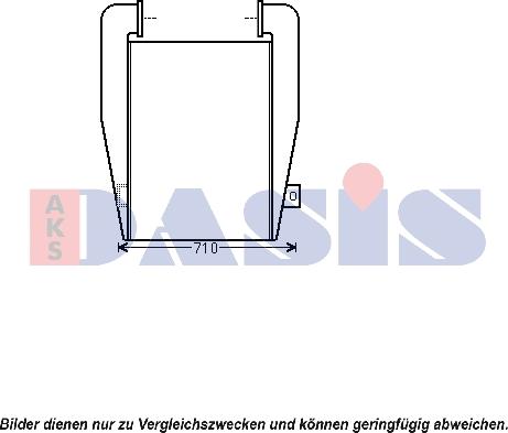 AKS Dasis 137004N - Интеркулер autozip.com.ua