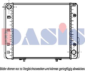 AKS Dasis 120450N - Радіатор, охолодження двигуна autozip.com.ua