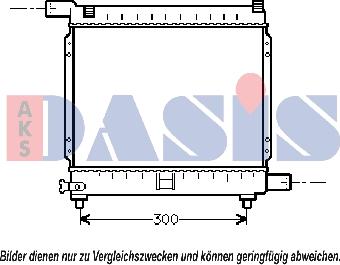 AKS Dasis 120390N - Радіатор, охолодження двигуна autozip.com.ua