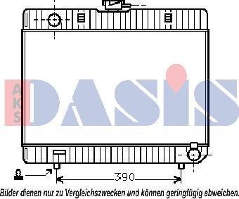 AKS Dasis 120270N - Радіатор, охолодження двигуна autozip.com.ua