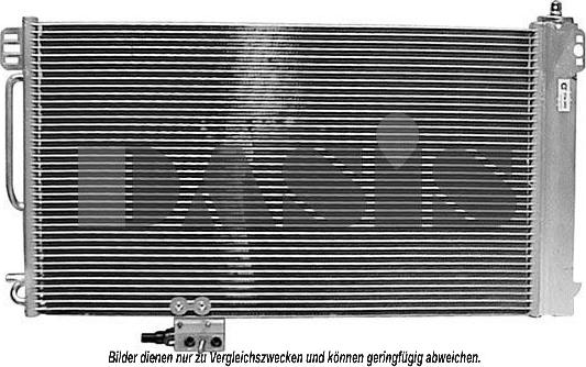 AKS Dasis 122012N - Конденсатор, кондиціонер autozip.com.ua