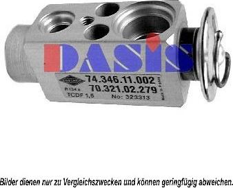 AKS Dasis 840076N - Розширювальний клапан, кондиціонер autozip.com.ua