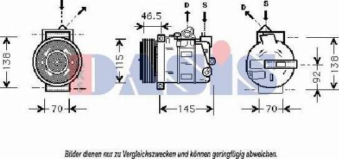 AKS Dasis 850687T - Компресор, кондиціонер autozip.com.ua